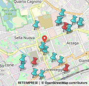 Mappa Via della Capinera, 20147 Milano MI, Italia (1.1815)