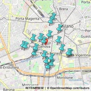Mappa Via Marco D'Oggiono, 20123 Milano MI, Italia (0.8235)