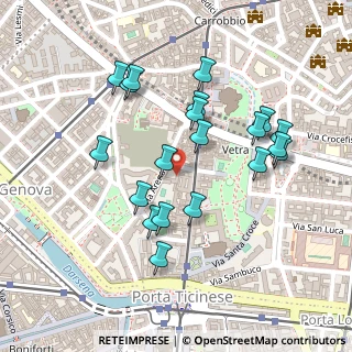 Mappa Via Arena, 20123 Milano MI, Italia (0.2265)