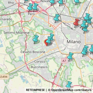 Mappa Via Berna, 20147 Milano MI, Italia (6.4455)