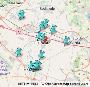 Mappa Piazza Aldo Moro, 25011 Calcinato BS, Italia (3.985)