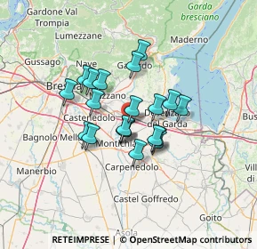 Mappa Piazza Aldo Moro, 25011 Calcinato BS, Italia (9.558)