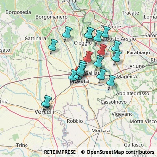 Mappa Via Vittorio Locchi, 28100 Novara NO, Italia (11.8175)