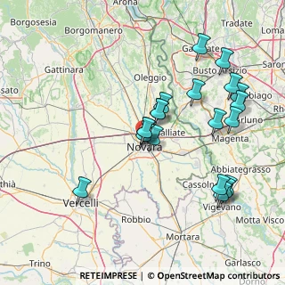 Mappa Via San Giusto, 28100 Novara NO, Italia (15.3965)