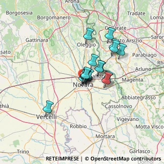 Mappa Via Vittorio Locchi, 28100 Novara NO, Italia (9.05471)