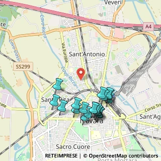 Mappa Via San Giusto, 28100 Novara NO, Italia (1.024)