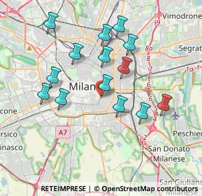 Mappa Viale Monte Nero, 20129 Milano MI, Italia (3.49857)