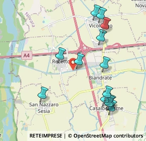 Mappa Strada Provinciale Biandrate-Recetto, 28060 Recetto NO, Italia (2.21)