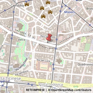Mappa Via Molino delle Armi, 4, 20123 Milano, Milano (Lombardia)