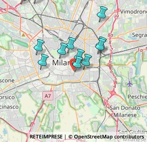 Mappa Via Curtatone, 20100 Milano MI, Italia (3.55833)