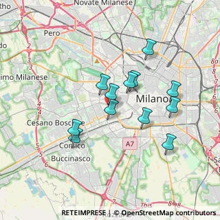 Mappa Via Giovanni Gioacchino Winckelmann, 20146 Milano MI, Italia (3.09667)