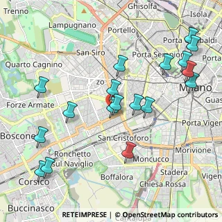 Mappa Via Giovanni Gioacchino Winckelmann, 20146 Milano MI, Italia (2.28222)
