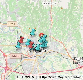 Mappa 37128 Verona VR, Italia (2.61083)