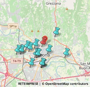 Mappa 37128 Verona VR, Italia (3.46765)