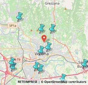 Mappa 37128 Verona VR, Italia (5.08909)