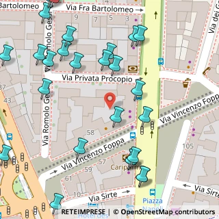 Mappa Via Privata Procopio, 20146 Milano MI, Italia (0.08077)