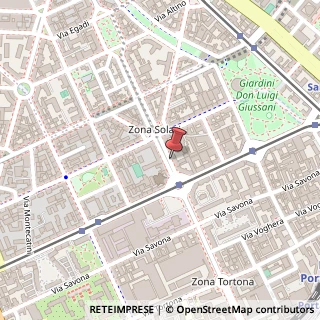 Mappa Via Bergognone, 9, 20144 Milano, Milano (Lombardia)