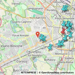 Mappa Via dei Benedettini, 20146 Milano MI, Italia (2.96941)