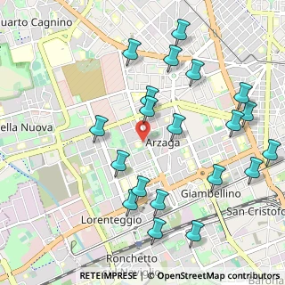 Mappa Via delle Orchidee, 20147 Milano MI, Italia (1.1615)