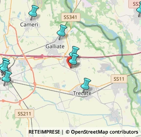 Mappa Via Marco Polo, 28068 Romentino NO, Italia (5.72364)