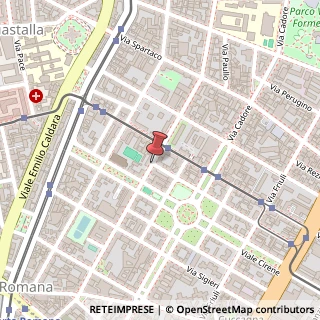 Mappa Via Emilio Morosini,  1, 20135 Milano, Milano (Lombardia)