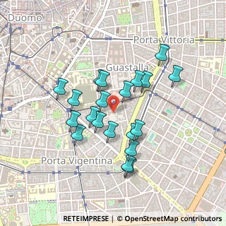 Mappa Via Privata Siracusa, 20121 Milano MI, Italia (0.387)