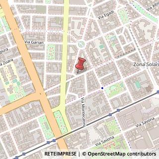 Mappa Via Vincenzo Foppa, 52, 20144 Milano, Milano (Lombardia)
