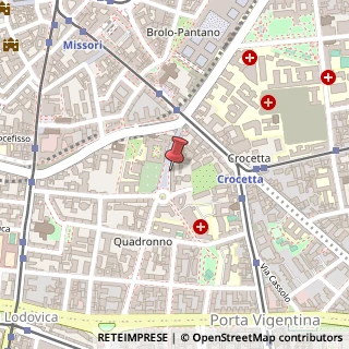 Mappa Via San Calimero, 17, 20122 Milano, Milano (Lombardia)