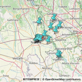 Mappa Via Cinque Porte, 28100 Pernate NO, Italia (9.52188)