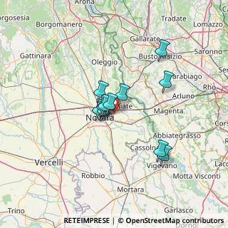 Mappa Via Cinque Porte, 28100 Pernate NO, Italia (9.71)
