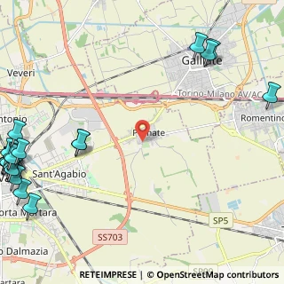 Mappa Via Cinque Porte, 28100 Pernate NO, Italia (3.772)