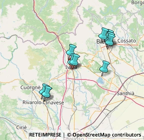 Mappa Via Torino 98 sede Segreteria anno rotariano, 10015 Ivrea TO, Italia (13.42583)