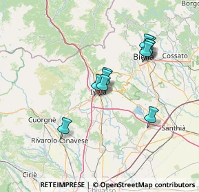 Mappa Via Torino 98 sede Segreteria anno rotariano, 10015 Ivrea TO, Italia (11.92455)