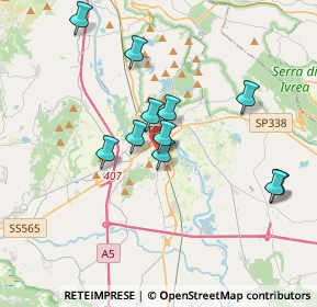 Mappa Via Torino 98 sede Segreteria anno rotariano, 10015 Ivrea TO, Italia (3.21091)