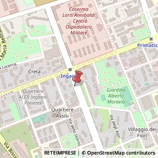 Mappa Via Angelo Inganni,  93, 20147 Milano, Milano (Lombardia)