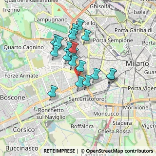 Mappa Via Tagiura, 20146 Milano MI, Italia (1.4445)