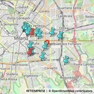 Mappa Piazzale Ferdinando Martini, 20137 Milano MI, Italia (1.81111)