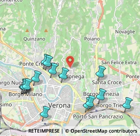 Mappa Via Benvenuto Zenari, 37128 Verona VR, Italia (2.39667)