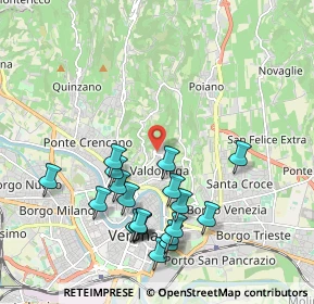 Mappa Via Benvenuto Zenari, 37128 Verona VR, Italia (2.09263)
