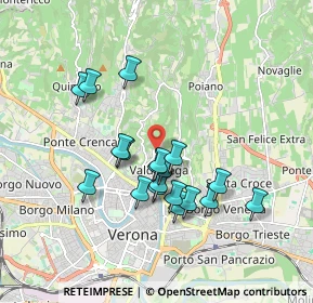 Mappa Via Benvenuto Zenari, 37128 Verona VR, Italia (1.57211)