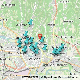 Mappa Via Benvenuto Zenari, 37128 Verona VR, Italia (1.9015)
