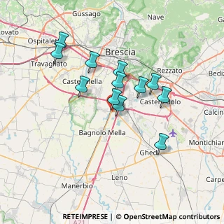 Mappa Via J. Gutenberg, 25020 Poncarale BS, Italia (6.02667)