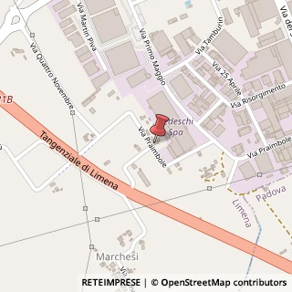 Mappa Via Praimbole, 48, 35010 Limena, Padova (Veneto)