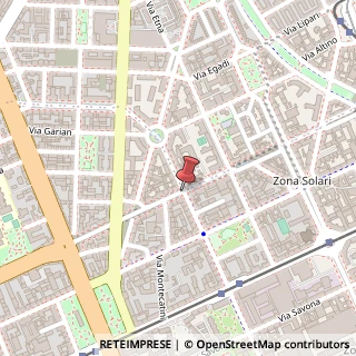 Mappa Via Vincenzo Foppa,  42, 20144 Milano, Milano (Lombardia)