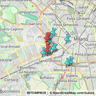 Mappa Viale Misurata, 20146 Milano MI, Italia (1.00385)