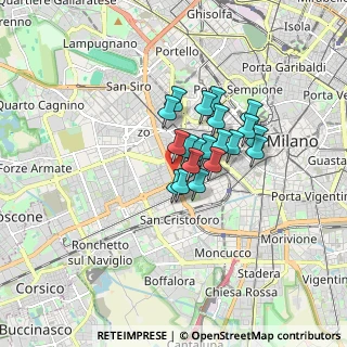Mappa Viale Misurata, 20146 Milano MI, Italia (1.096)