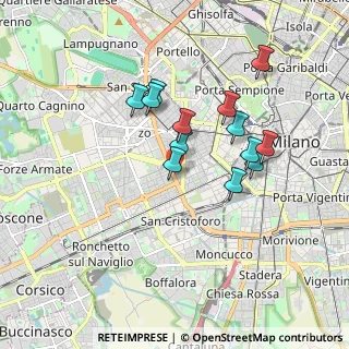 Mappa Viale Misurata, 20146 Milano MI, Italia (1.52615)