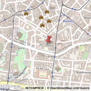 Mappa Via Crocefisso, 10, 20122 Milano, Milano (Lombardia)