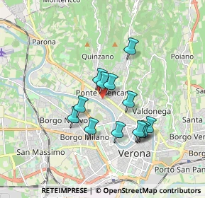 Mappa Via G. B Cavalcaselle, 37124 Verona VR, Italia (1.42615)