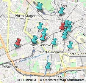 Mappa Corso Genova, 20100 Milano MI, Italia (0.9495)